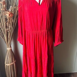 Elegant Red Women's Dress